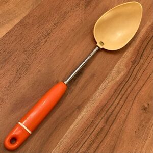Vintage‎ probus Orange and Tan Nylon Cooking Spoon